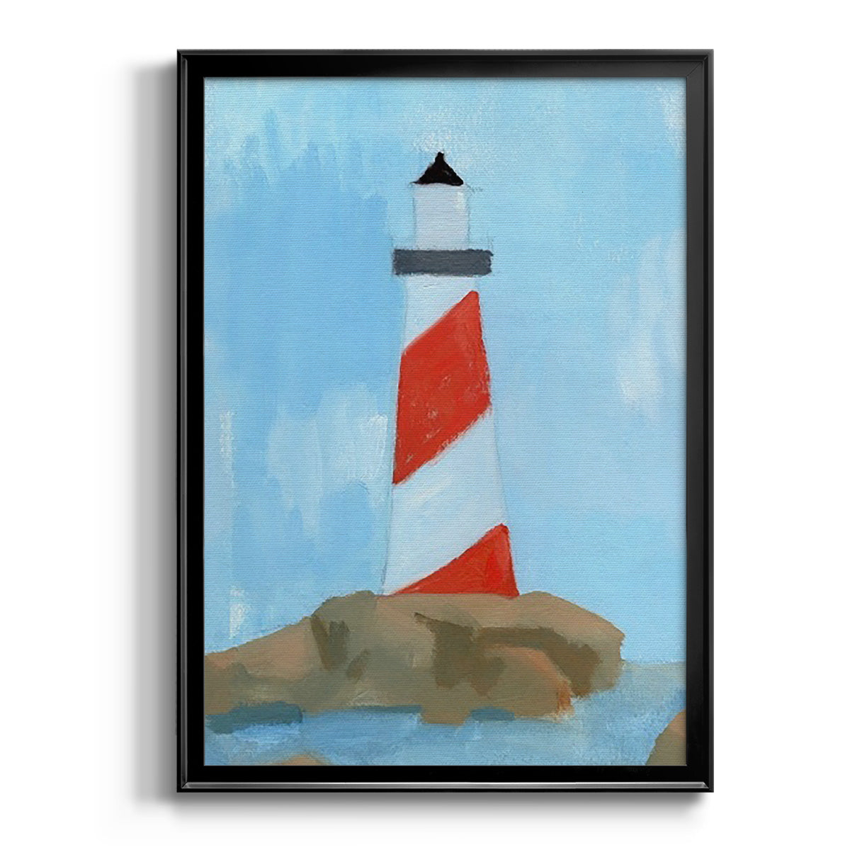 Lookout Point I - Modern Framed Canvas Print