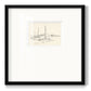 Coastal Contour Sketch I - Double Matboard Framed Print
