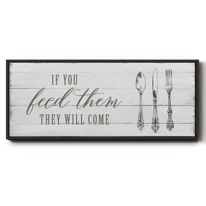 If You Feed Them - Floater Framed Canvas Print