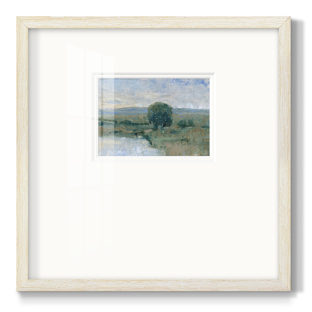 Riverbank Impression II Premium Framed Print Double Matboard