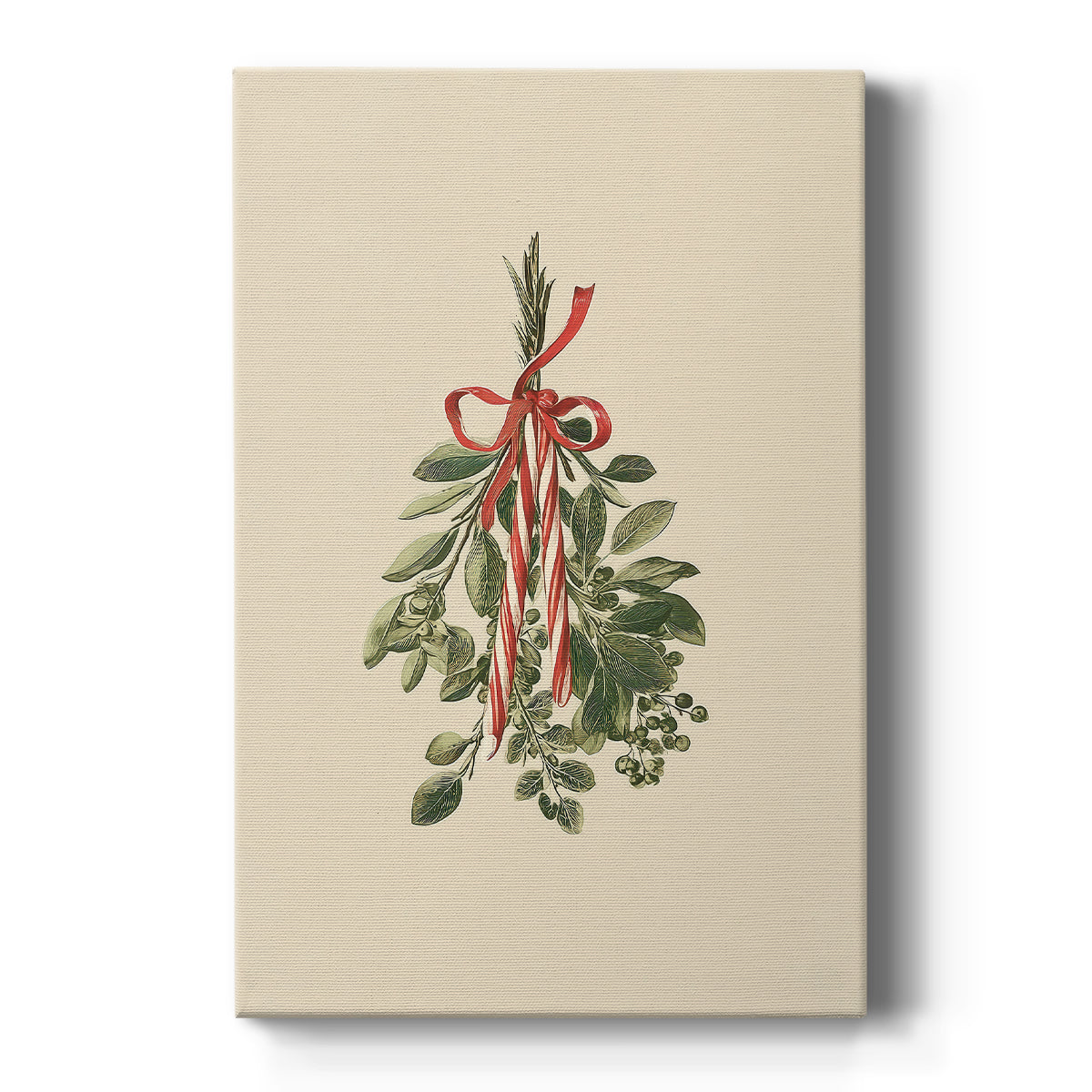 Tinsel-Gold Village Lane - Canvas Art Print