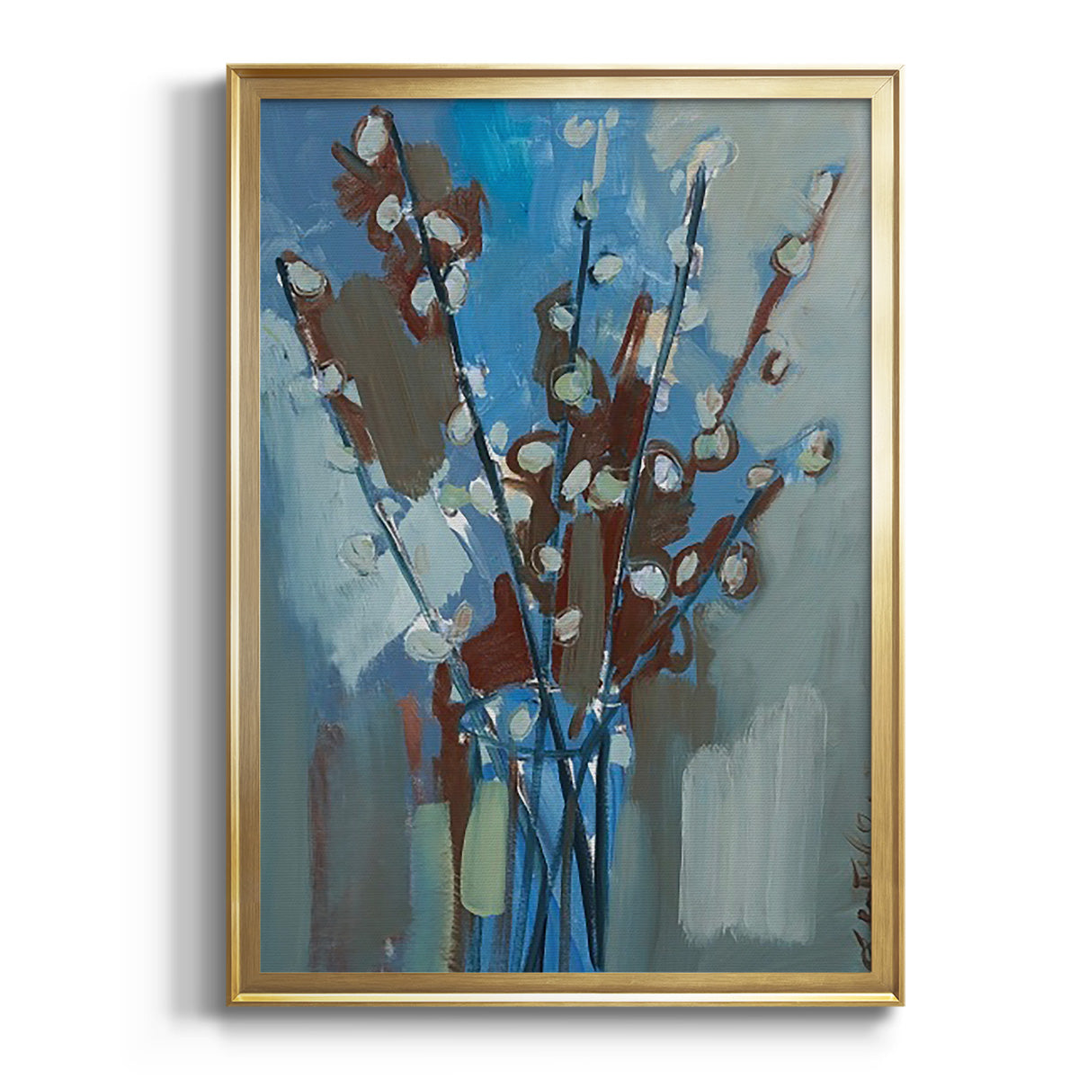 Winter Willow I - Modern Framed Canvas Print