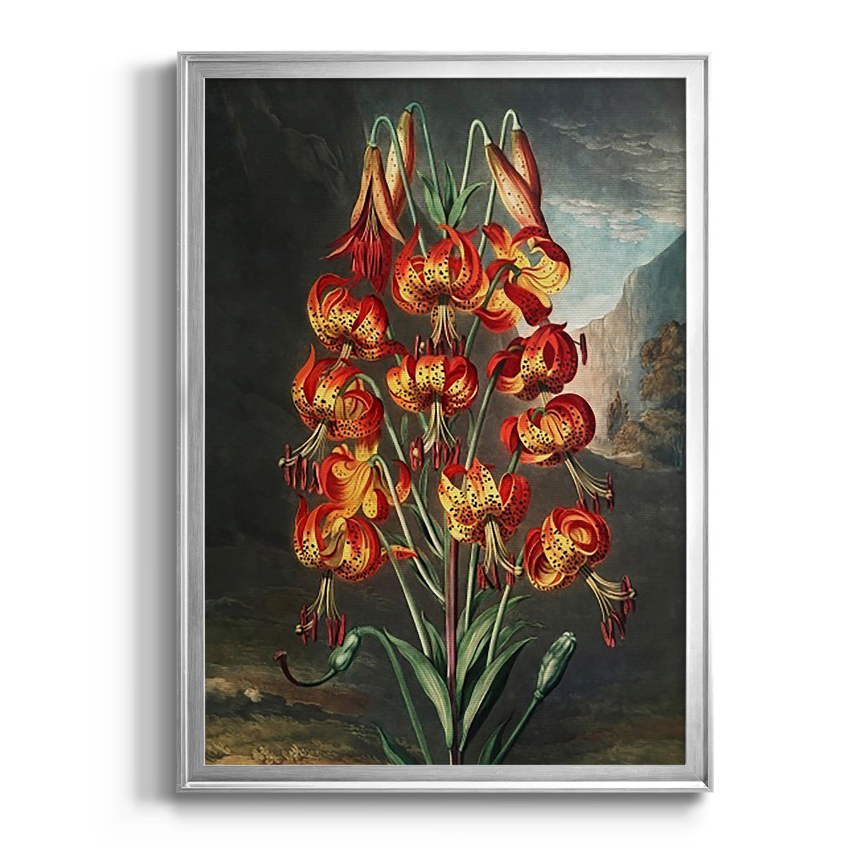 Temple of Flora III - Modern Framed Canvas Print