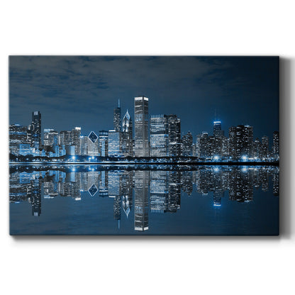 Chicago At Night - Canvas Art Print