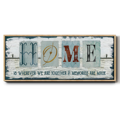 Home Wherever We - Floater Framed Canvas Print