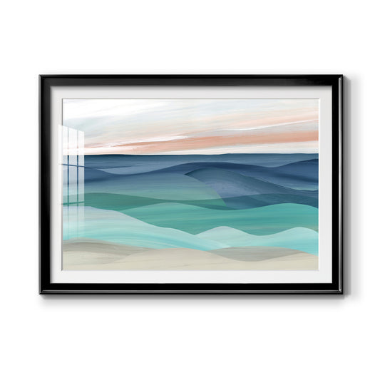 Shifting Seas - Modern Framed Art Print