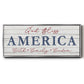 God Bless America - Floater Framed Canvas Print
