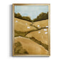 Scattered Sheep I - Modern Framed Canvas Print