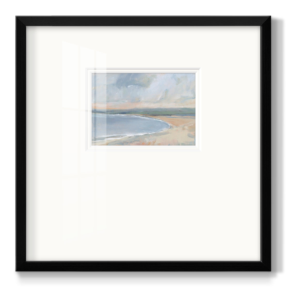 Coastal Study II - Double Matboard Framed Print