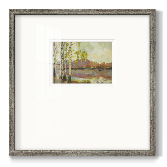 Birch Stand - Double Matboard Framed Print