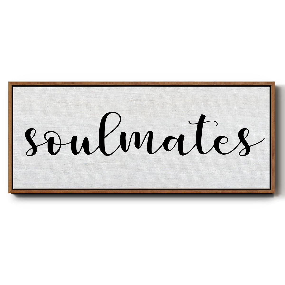 Soulmates - Floater Framed Canvas Print
