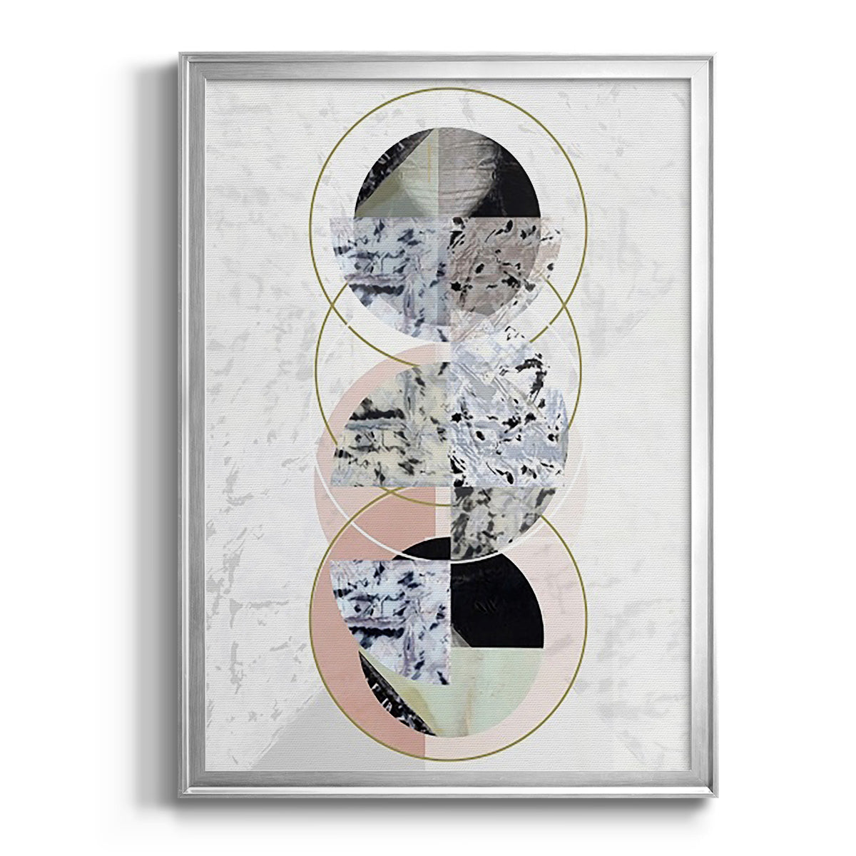 Inner Circles II - Modern Framed Canvas Print