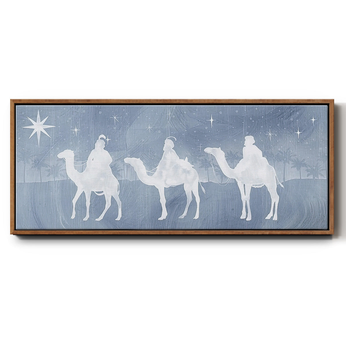 Star of Bethlehem Collection D - Floater Framed Canvas Print