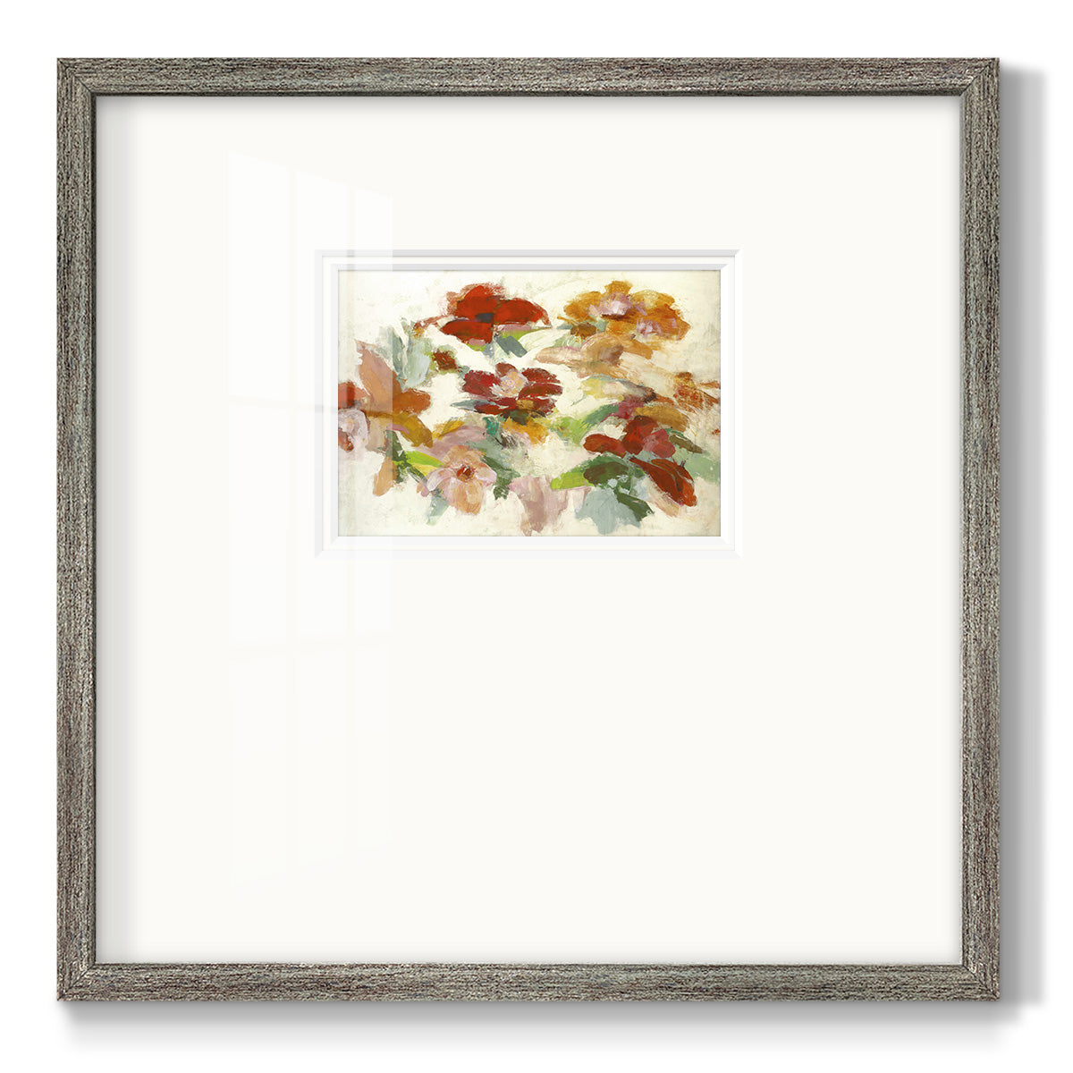 Floral Impressions V1- Premium Framed Print Double Matboard