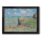 Cliff Walk At Pourville, 1882 - Ornate Framed Canvas Print