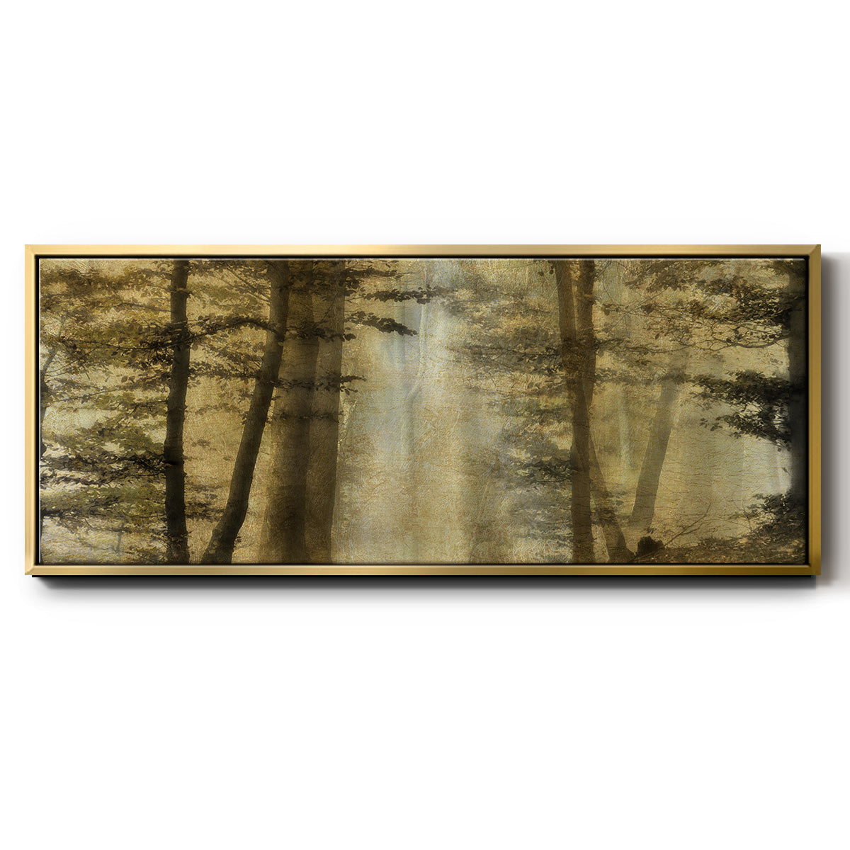 Golden Magic - Floater Framed Canvas Print