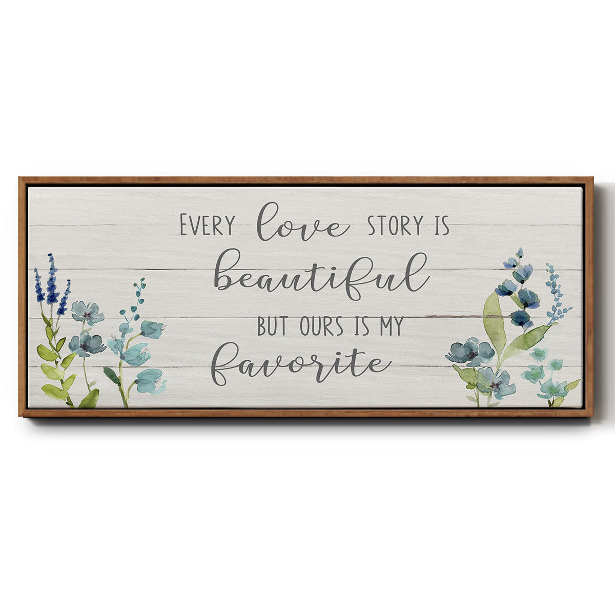 Love Story - Floater Framed Canvas Print
