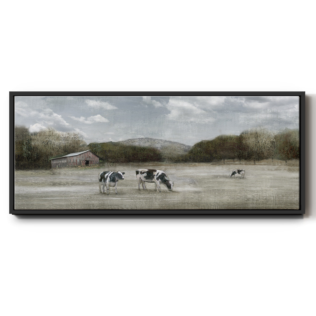 Country Satisfaction - Floater Framed Canvas Print