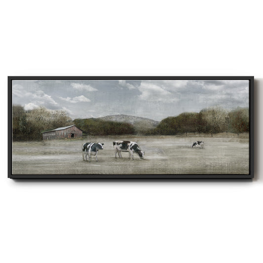 Country Satisfaction - Floater Framed Canvas Print