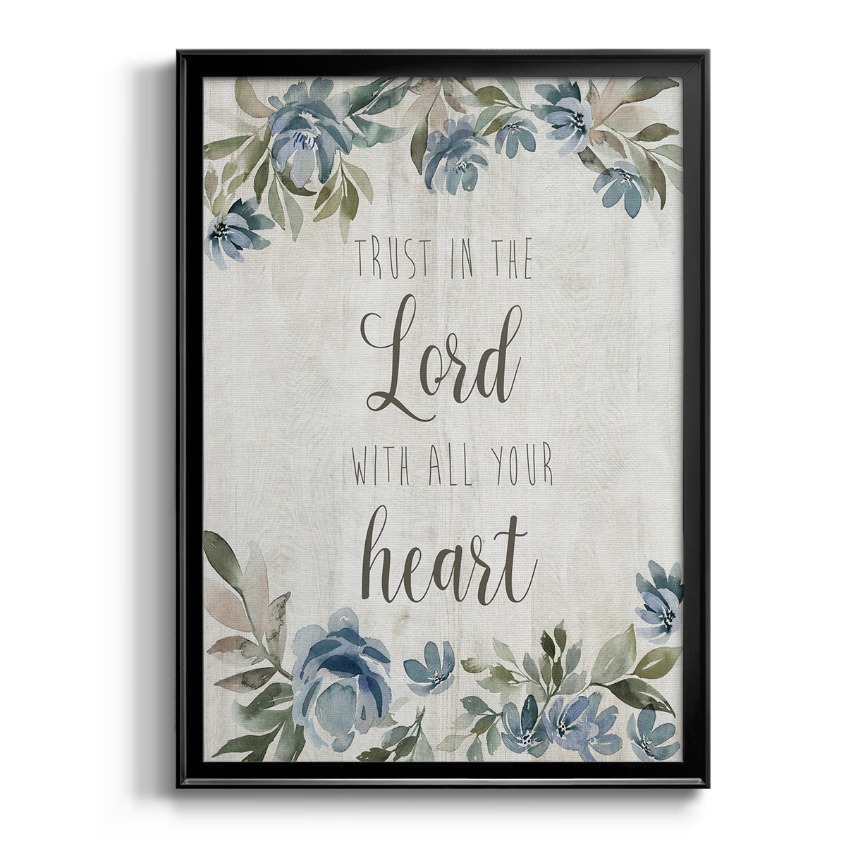 Trust in the Lord - Modern Framed Canvas Print