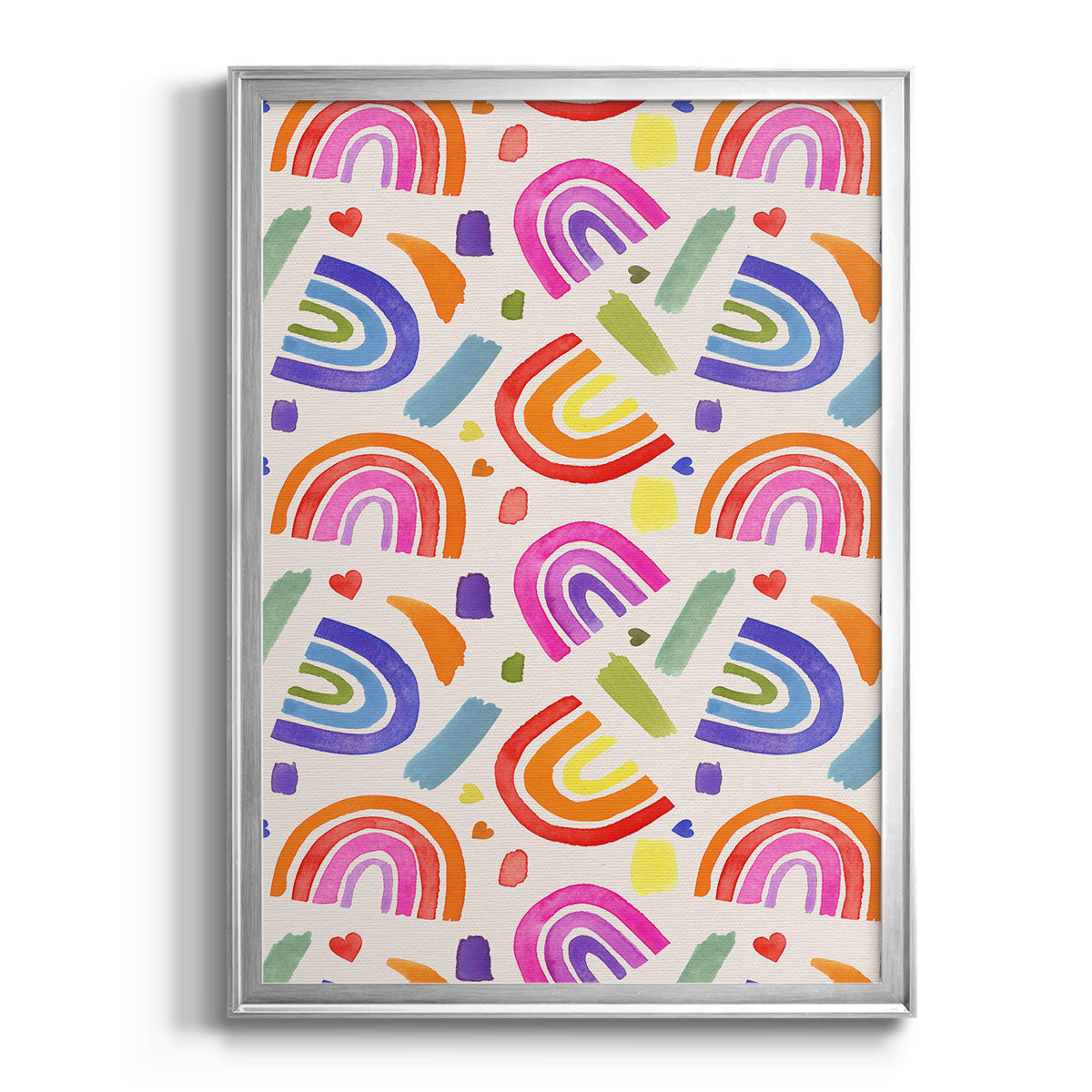 Love Loudly Collection E - Modern Framed Canvas Print
