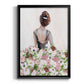 Beautiful Floral Contemplation I - Modern Framed Canvas Print