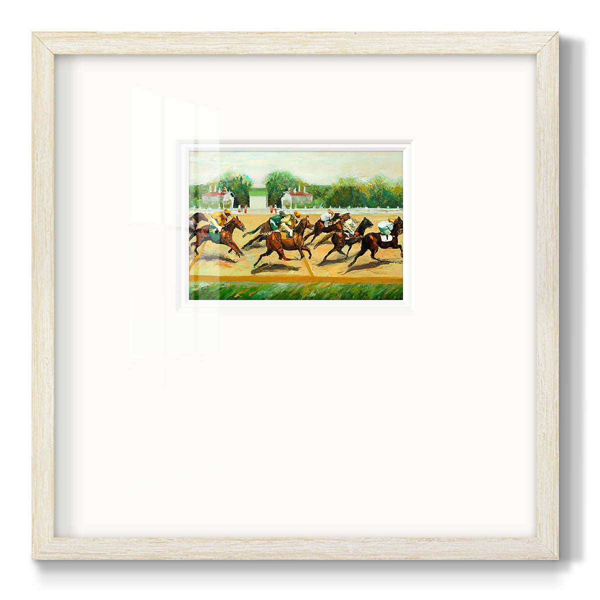 Dat at the Race III Premium Framed Print Double Matboard