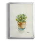 Succulent II - Modern Framed Canvas Print