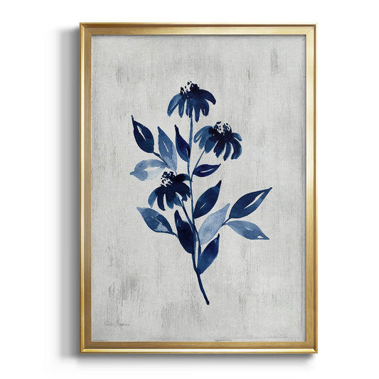 Wild Indigo I - Modern Framed Canvas Print