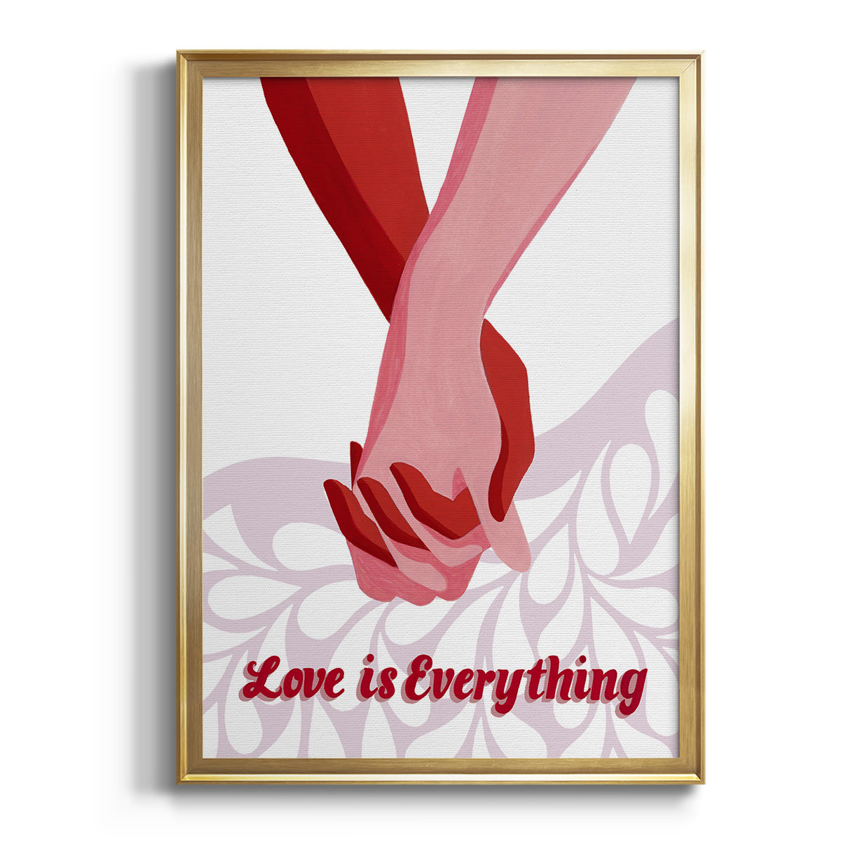 Groovy Love I - Modern Framed Canvas Print