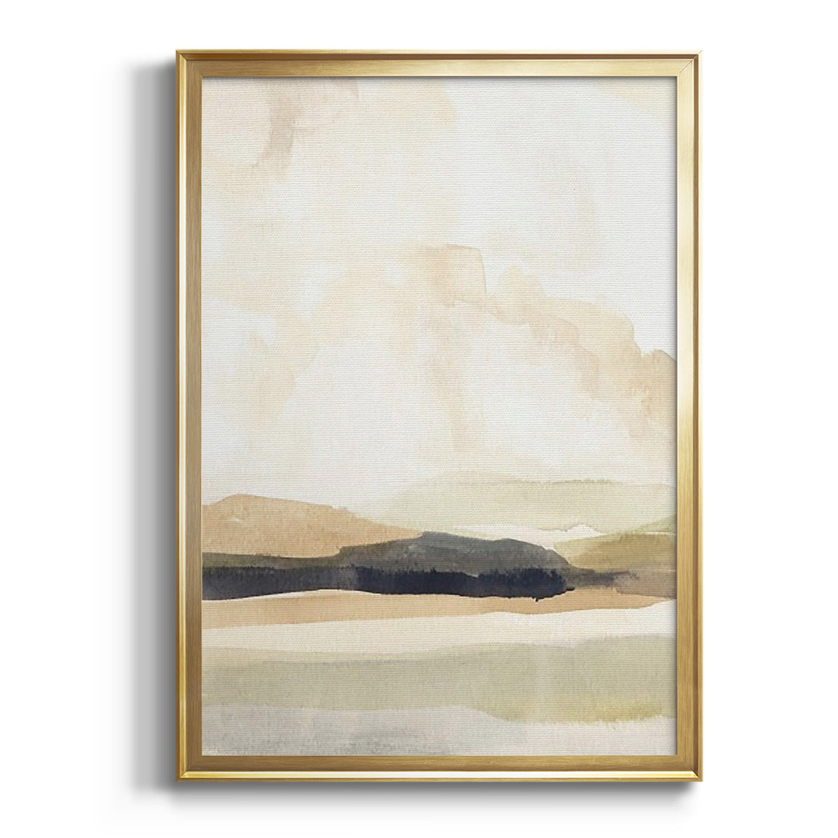 Slate Movement I - Modern Framed Canvas Print