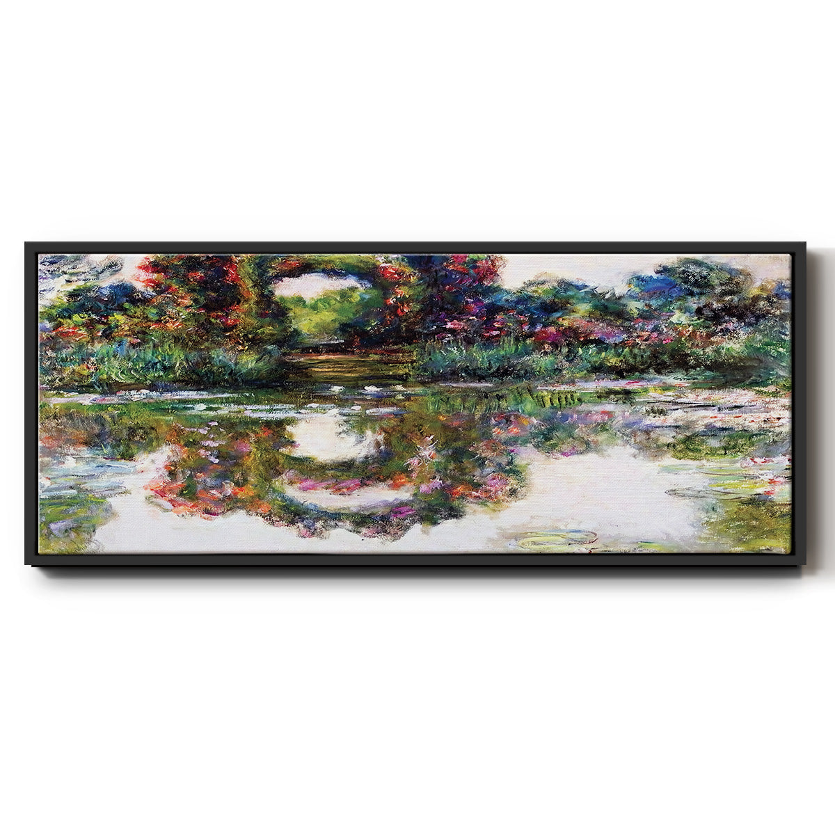 Rose Flowered Arches at Giverny, 1913 - Floater Framed Canvas Print