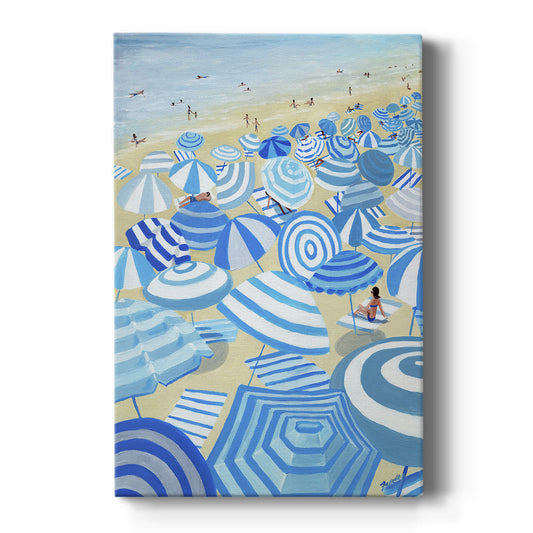 Sky Blue Beach Premium Gallery Wrapped Canvas - Ready to Hang