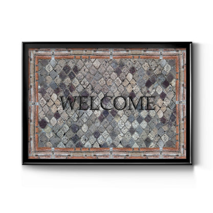 Pompeii Welcome - Modern Framed Canvas Print
