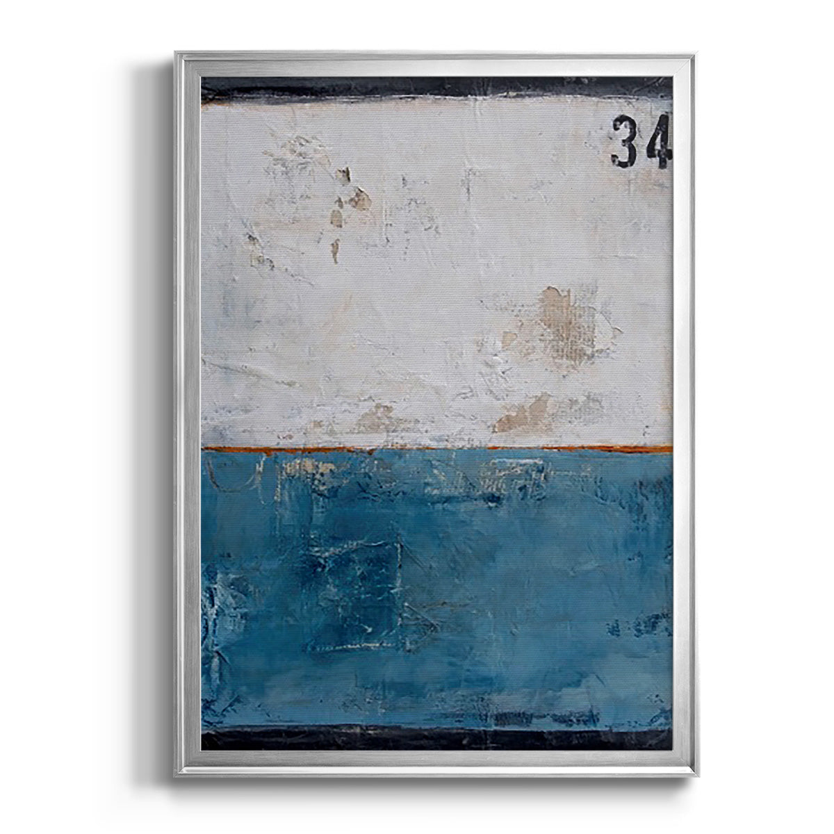 Take 34 - Modern Framed Canvas Print