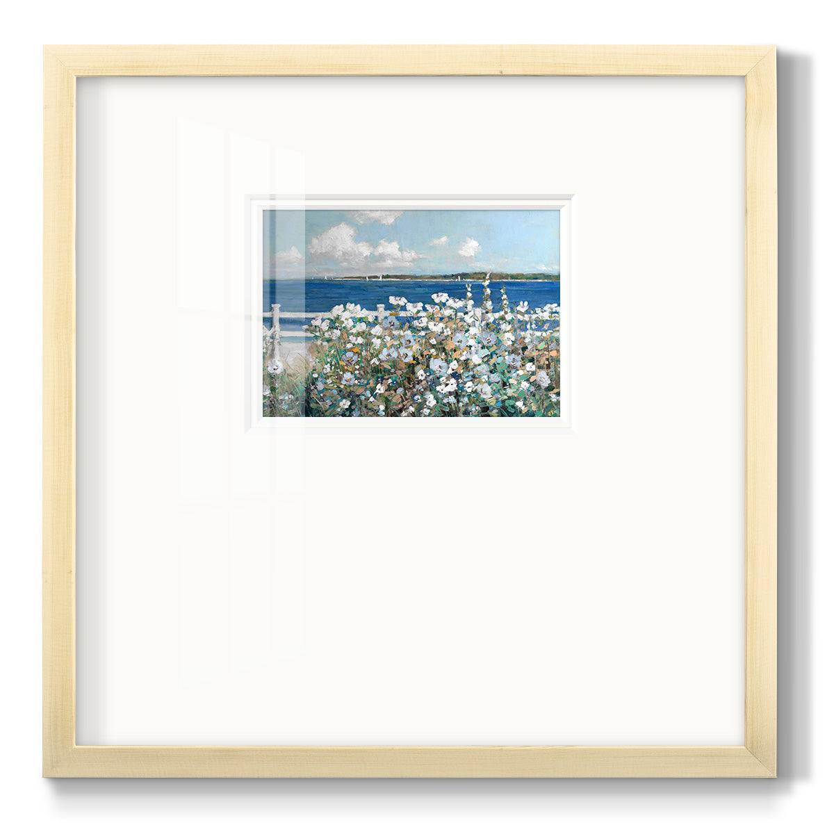 Bayside Garden - Double Matboard Framed Print