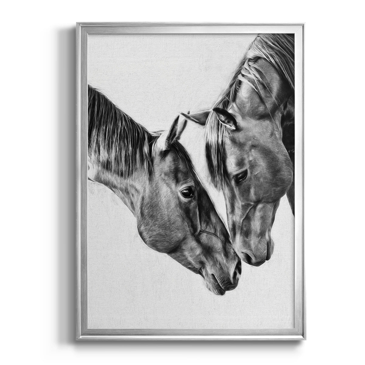 Equine Portrait VI - Modern Framed Canvas Print