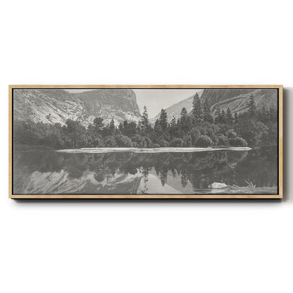 Mirror Lake, Yosemite Valley - Floater Framed Canvas Print