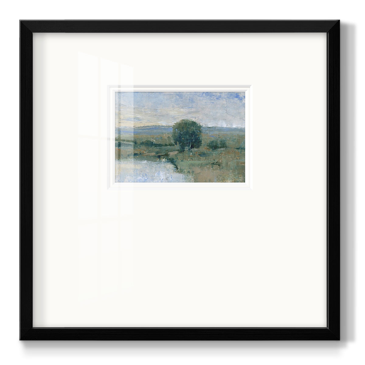 Riverbank Impression II Premium Framed Print Double Matboard