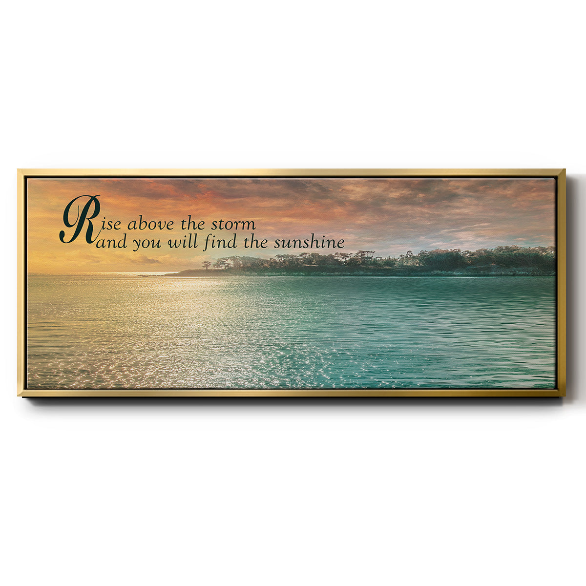 Rise Above - Floater Framed Canvas Print
