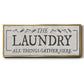 Laundry Gathers - Floater Framed Canvas Print