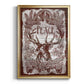 Red Wood Peace -  Framed Canvas Print