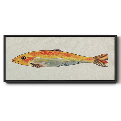 Fanciful Fish II - Floater Framed Canvas Print