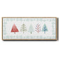 Christmas Tree Whimsy Collection C - Floater Framed Canvas Print