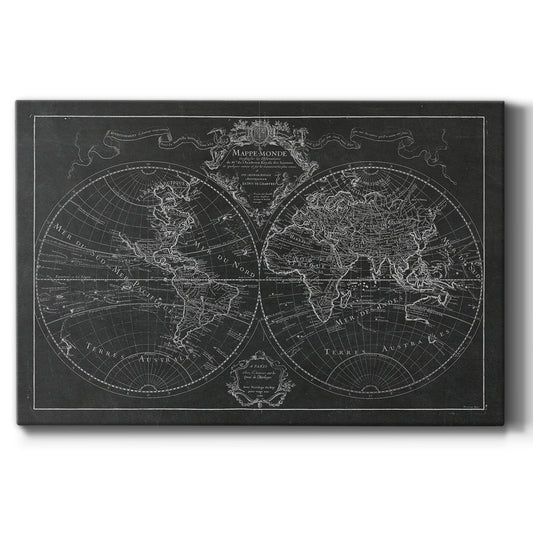 Mappe Monde - Canvas Art Print