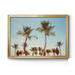 Aruba Palm - Modern Framed Canvas Print