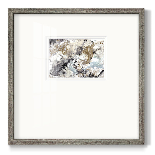 Marbelized Abstract - Double Matboard Framed Print