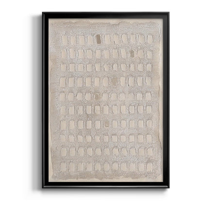 Pearl Punch Card I - Modern Framed Canvas Print