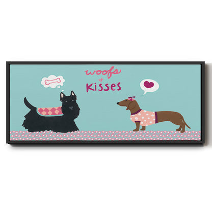 Valendogs Collection C - Floater Framed Canvas Print