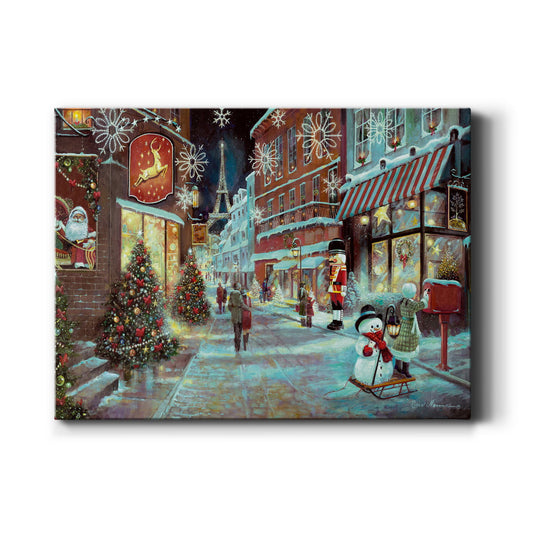 Paris Christmas - Canvas Art Print